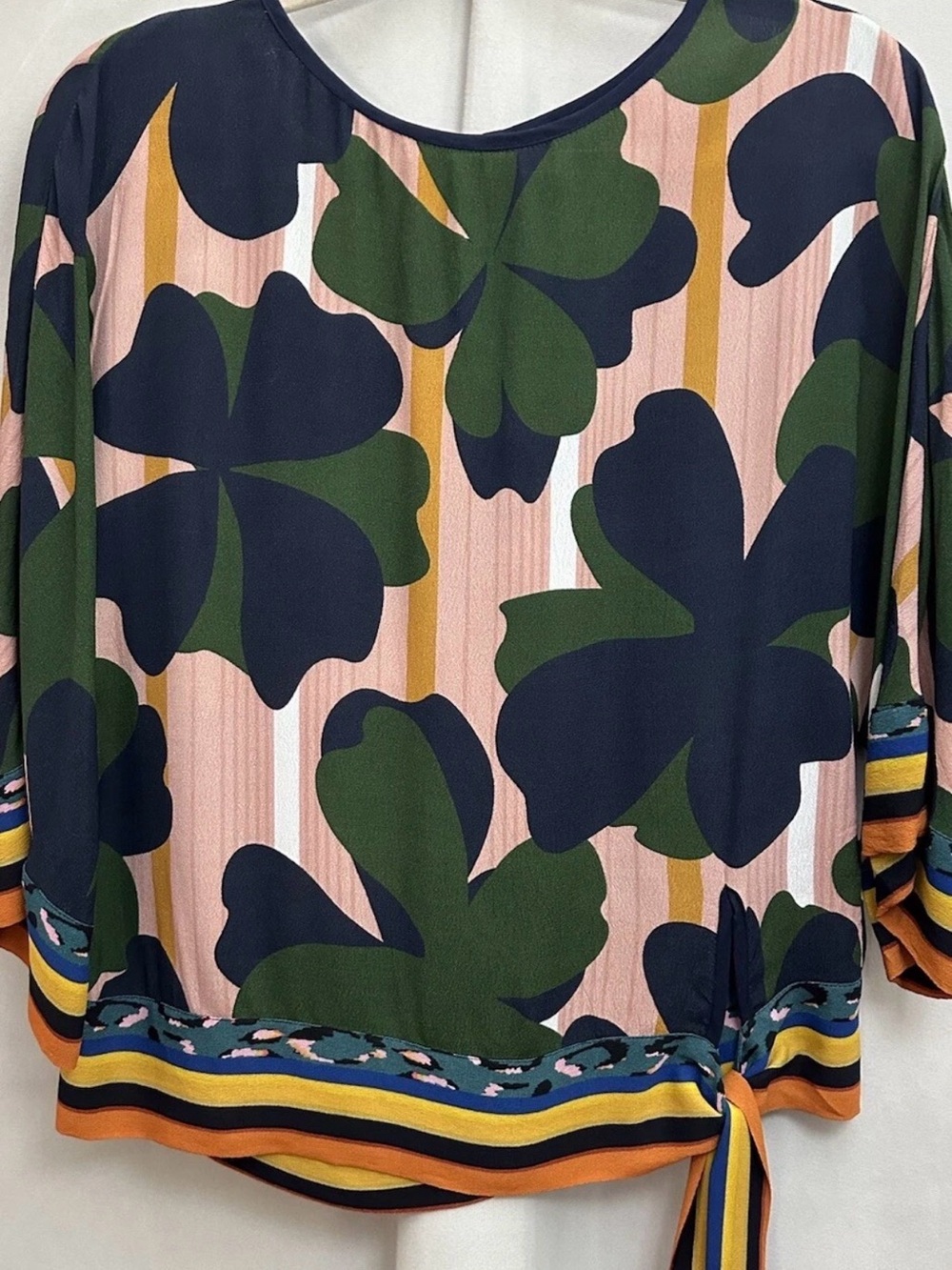 ANTHROPOLOGY| Bi^nk London Florence Floral Artsy Tie Waist Size S